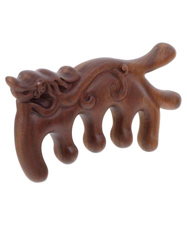 Patkaw Wooden Massage Comb | Broad Tooth Scalp Massager | Retro Decorative Kamm & Gua Sha Tool | Manual Acupuncture Massager for Fatigue Relief | International Shipping Available - Buy Online on GoSupps.com