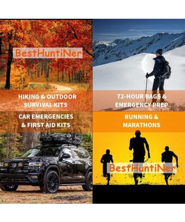 BESTHUNTINER Emergency Sleeping Bag - Lightweight, Waterproof, Reusable Thermal Bivy Sack Shelter Kit - Orange - Buy Online on GoSupps.com