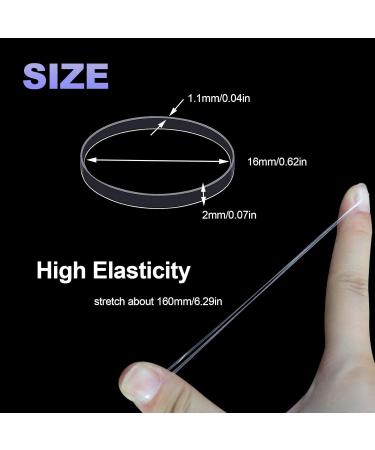 Shop Hanyousheng 500 PCs Mini Transparent Hair Ties - Elastic Bands for Kids Dreadlocks & Ponytails - Fast International Shipping - Buy Online on GoSupps.com