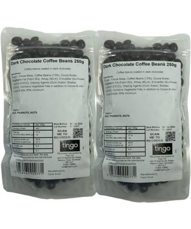 Carol Anne Dark Chocolate Covered Roasted Coffee Beans (500g Bag) - Buy Online on GoSupps.com