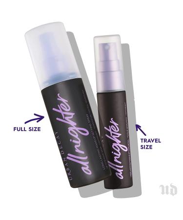 Urban Decay All Nighter Makeup Setting Spray Set - Full & Travel Size - Long-Lasting Formula Up to 16 Hours - Oil-Free - Buy Online on GoSupps.com
