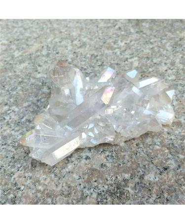 Natural White Crystal Aura Quartz Stone Cluster Specimen 150g-380g Suitable for Furniture Decoration Full of Texture (Color : 270g-320g) - Buy Online on GoSupps.com