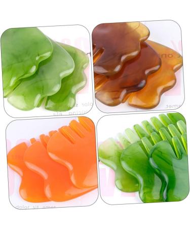Hapinary 4-Piece Massage Comb Set | Resin Hairbrush & Head Massager for Relaxation & Scalp Stimulation - Buy Online on GoSupps.com