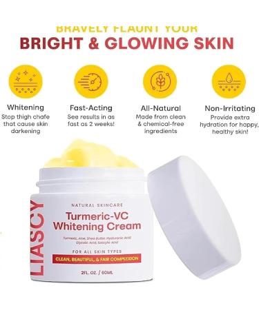 EXQST Whitening Cream with Turmeric-Vc Whitening Cream for Intimate Area Whitening Cream for Dark Skin Dark Spot Corrector Cream with Turmeric Cream - Buy Online on GoSupps.com