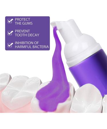 Purple Toothpaste for Teeth Whitening | Color Corrector Foam & Stain Removal | Boost Oral Health & Gum Repair - Buy Online on GoSupps.com