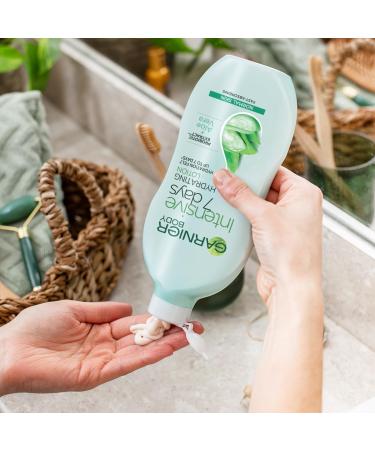 Garnier Intensive 7 Days Aloe Vera Probiotic Extract Body Lotion 400ml - Fast Absorbing & Nourishing Moisturizer for Normal Skin - Buy Online on GoSupps.com