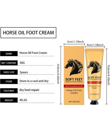  Hengxuan Horse Oil Repair Moisturizer for Dry and Cracked Heels with Natural Ingredients Nourishing Horse Oil Formula for Soft and Smooth Feet (2) - Buy Online on GoSupps.com
