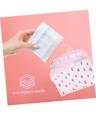 SEWOART 3 Pcs Aunt's Towel Storage Bag Set - Zipper Wallet & Cosmetic Holder for Sanitary Napkins and Lipstick - Chic Diaper Pad Organizer - Buy Online on GoSupps.com