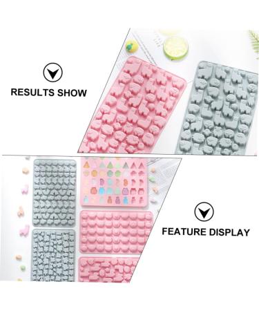 ABOOFAN 2pcs Chocolate Silicone Mold Candle Molds Candy Molds Trays Flavoured Gelatin Silicone Dessert Mold Animal Gummy Molds Roasting Pan Cake Fruit Jelly Silica Gel Christmas - Buy Online on GoSupps.com