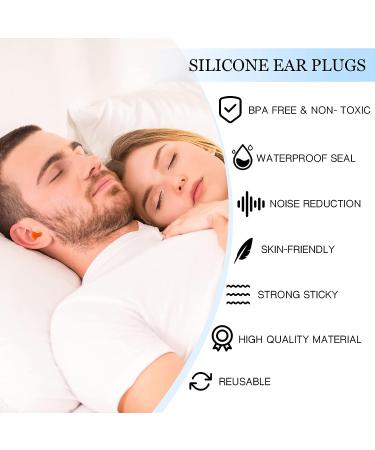 100 Pairs Reusable Silicone Moldable Ear Plugs - Noise Cancelling for Sleep, Swimming, Snoring, Concerts, Travel - Bulk Earplugs for Work and Studying - Buy Online on GoSupps.com