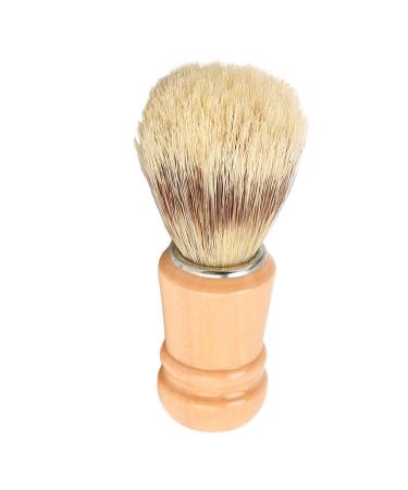 Beard Shaving Brush for Soft Hair Wooden Handle Lightweight Residue Removal Suitable for Salon Home