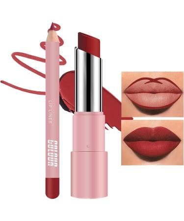Moisturizing Lip Balm Waterproof Lip Liner Color Stick Non Sticky Nourishing Matte Balm for Lips Women Night Care 04 - Buy Online on GoSupps.com
