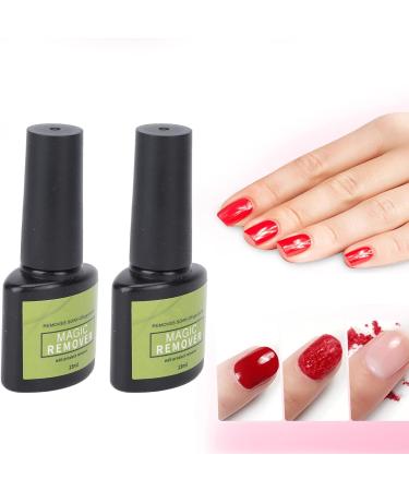 2pcs Nail Gel Polish Remover 15ml - Light Smell Harmless Professional Cleaner - Quickly Removes Polish Ideal Gift for Beginners Saves Time - Buy Online on GoSupps.com
