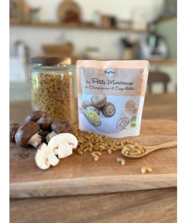POPOTE - Petits Morceaux Champignons Coquillettes Bio - Repas B b D s 10 Mois - Sachet Individuel 190g - Recette Simple et quilibr e - Format Pratique Emporter - Pack Familial 10 x 190g Champignons Coquillettes D s 10 Mois - 190 g - Buy Online on GoSupps.com