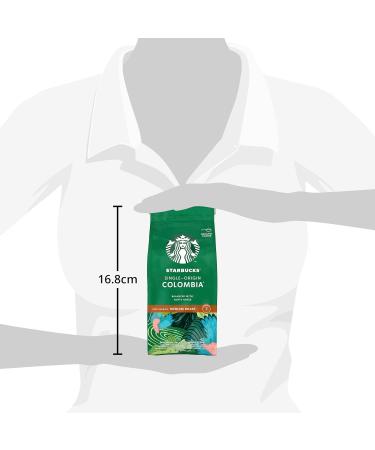 STARBUCKS Pike Place Roast Medium Roast Whole Bean Coffee 200g (Pack of 6) & Single-Origin Colombia Medium Roast Ground Coffee 200 g (Pack of 6) - Buy Online on GoSupps.com