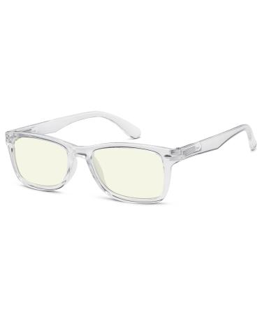 Eyekepper Blue Light Filter Glasses - Protection Anti Glare Reflective Computer Readers - Transparent Frame