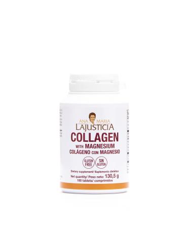 Ana Maria LaJusticia Collagen with Magnesium 180 Tabs - Healthy Teeth Skin & Bones - Energy-Full - Gluten-Free - Easy-To-Use - Rejuvenates Your Skin & Strengthens Nervous System - Spain