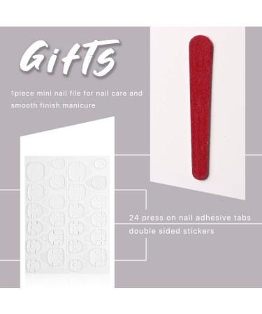 Bodiy Blue Ombre Long Fake Nails - 24 Pieces Ballerina Full Cover Press on Nails for Women and Girls - Buy Online on GoSupps.com