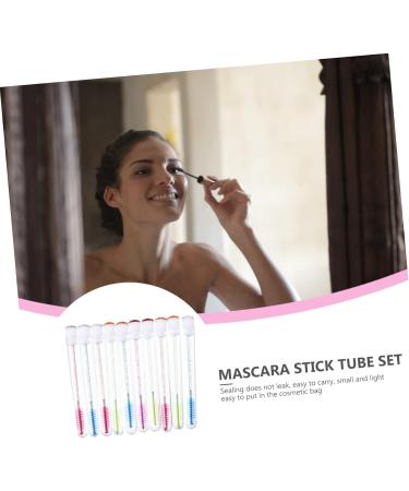 FOMIYES 30 Pcs Mascara Wand Tube Lipgloss Makeup Mascara Eyelash Brush Diamond Plastic Makeup Tools - Buy Online on GoSupps.com