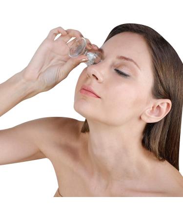 ChillEyes Transparent Glass Eye Wash Cup - Set of 2 | Eco-Friendly & Non-Reactive Eye Rinse Solution - Buy Online on GoSupps.com