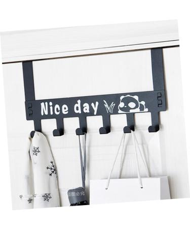 Alipis Over Door Clothes Hanger Rack Over Door Hooks Door Hanger Over Door Rack Coat Hanger Shelf Door Back medium Black - Buy Online on GoSupps.com