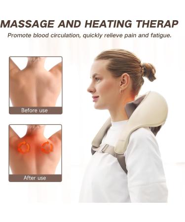 Damkee 5D Neck & Shoulder Massager - Shiatsu Massage Device with Warmth | Perfect Gift for Men & Women - Buy Online on GoSupps.com