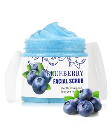 Face Scrub Blueberry Facial Scrub Facial Exfoliator Facial Peeling Brightening Exfoliating Face Wash Cleanser For Dull Skin Blackheads Acne vitamin c scrub exfoliator scrub for Women Men