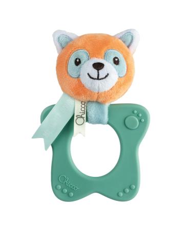 Chicco My Sweet Doudou Panda Red Toys Panda with a soft plastic ring easy to grip for relief during baby toothing 3-18 months