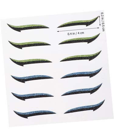 Angoily 24 Pairs Glitter Eyeliner Invisible Eye Line Strips Bling Stickers Eye Skin Sticker Miss Tool Flash - Buy Online on GoSupps.com