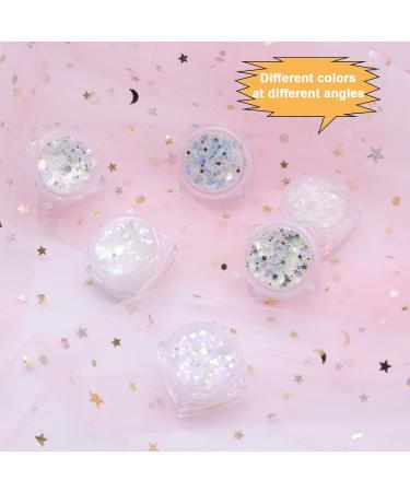 6 Colors Glitter Makeup for Face Body & Hair - Festival Sequin for Parties & Clubs - Buy Online on GoSupps.com