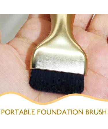 minkissy Makeup Brush Foundation Brush Small Foundation Brush Portable Foundation Brush for Women Golden - Buy Online on GoSupps.com
