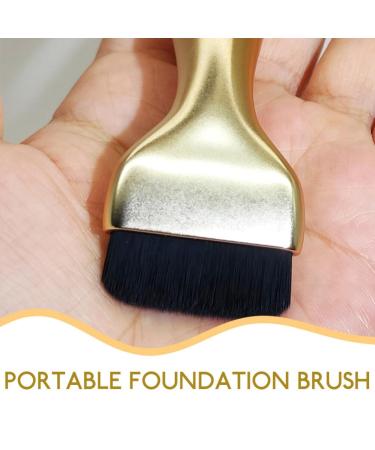 Minkissy Portable Small Foundation Brush - Makeup Brush for Women | Golden Design | International Shipping - Buy Online on GoSupps.com