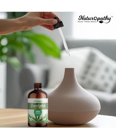 Naturopathy Eucalyptus Essential Oil Therapeutic Grade Premium Quality Perfect for Aromatherapy (4 fl oz) Eucalyptus 4 Fl Oz (Pack of 1) - Buy Online on GoSupps.com