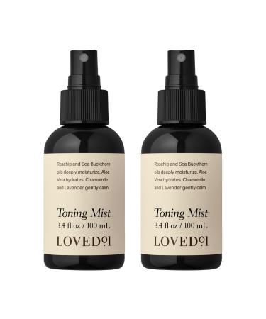 Loved01 Face & Body Toning Mist John Legend Skincare Hydrating & Cleansing Serum Moisturizing Spray Alcohol-Free Formulated with Witch Hazel & Aloe Vera 2-Pack (3.4 oz each) 3.4 Fl Oz (Pack of 2)