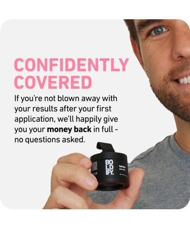 Boldify Hairline Powder - Root Touch Up Hair Fibers for Men & Women - Stain-Proof 48 Hour Formula (White) - Buy Online on GoSupps.com