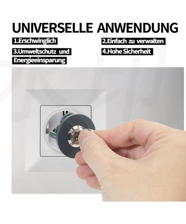 4-Piece Child Locking Socket Protection Set | Secure Baby Safety Locks for Electrical Sockets - Buy Online on GoSupps.com