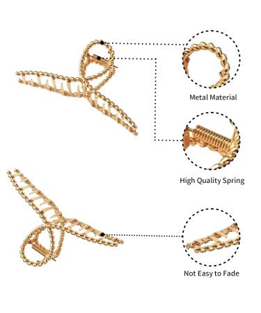 5 Slipproof Metal Hair Clips for Thick & Thin Hair - Stylish Claw Clips for Women - Buy Online on GoSupps.com