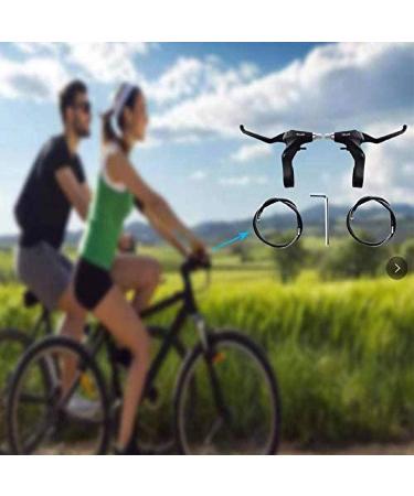 RUJOI Bike Brake Lever Set - Aluminum Alloy Handle with Brake Cable Wire for Mountain, Road, Folding Bikes - Buy Online on GoSupps.com