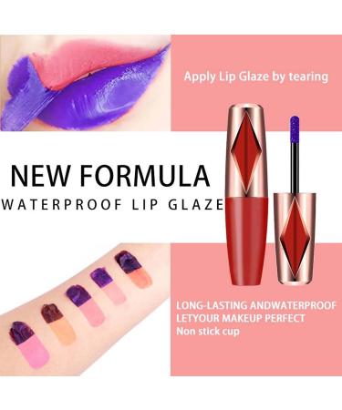 Matt Lip Stain Peel Off 3pc Long Lasting Waterproof Peel Off Lip Stain Smooth & Light Moisturizing Lip Gloss Contains Hyaluronic Acid Highly Pigmented Liquid Lipstick Smudge-Proof (3pc 10ml) - Buy Online on GoSupps.com