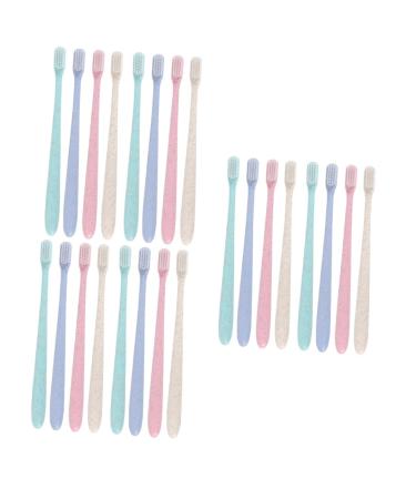 Frcolor 6 boxes 8Tlg toothbrush made of vegan organic toothbrush travel toothbrush toothbrushes for gum care portable toothbrush couple oral brushes camping clean travel kit travel