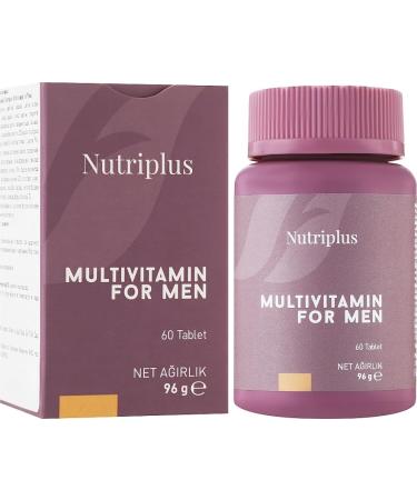 FARMASi Nutriplus Multivitamin Complex for Men 60 Tablets - Daily Multivitamin Energy Support Immune Function Supplements Vitamins and Minerals Men's Health Boosts Energy Supports Immunity
