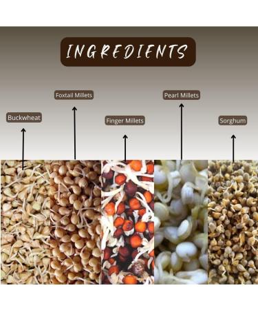 NIHKAN Premium Millet Flour 454g (1lb) - Gluten-Free High Protein Mix | Gut-Friendly Fibre | Low GI & Good Carbs - Buy Online on GoSupps.com