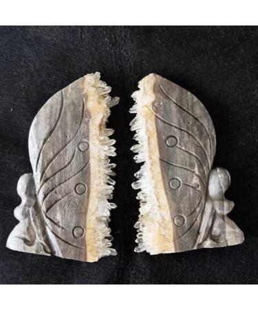 Natural Crystal Rough Natural Stone Animal Crystal Butterfly Sculpture Flower Fairy Clear Quartz Cluster Statue for Decorate 1pc - Buy Online on GoSupps.com