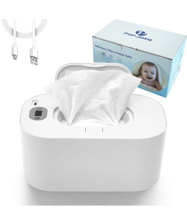 Wipe Warmer with Digital Display,Large Capacity Wipes Dispenser, 3 Modes of Temperature Heating Control,Warms Quickly and Evenly, Comfort and Safety for Baby (White)