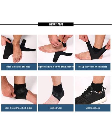 Adjustable Ankle Brace for Men & Women - Plantar Fasciitis Support & Pain Relief - Optimal Arch Strap Wraps for Sprained Ankle & Achilles Tendonitis (Black Right - Buy Online on GoSupps.com