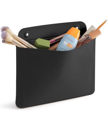 FERYES Silicone Makeup Bag - Premium Travel Toiletry Bag for Women - Easy Carry Cosmetic Bag for Beauty Tools and Brushes (Black) - Buy Online on GoSupps.com