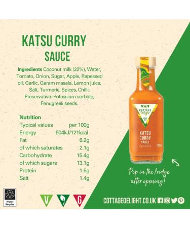 Cottage Delight - Katsu Curry Sauce- 220ml Orange - Buy Online on GoSupps.com
