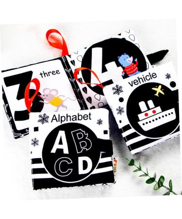 Upkoch 4-Piece Crinkle Books for Babies - Colorful Fabric Toys for Newborns | Perfect Birthday Gift | 12.5x11.5 cm - Buy Online on GoSupps.com