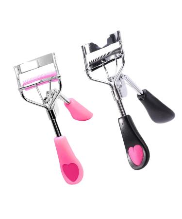 2 Pcs Eye Lashes Clips Eyelash Comb Curlers with Built in Comb Lash Curlers for Home Cosmetics Shop Beauty Shop (Color Random)