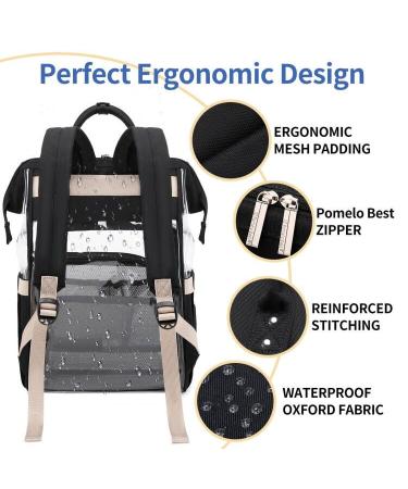 Shop Stylish Pomelo Baby Diaper Backpack - Waterproof Large Capacity & Multifunctional | Perfect for On-the-Go! - Buy Online on GoSupps.com